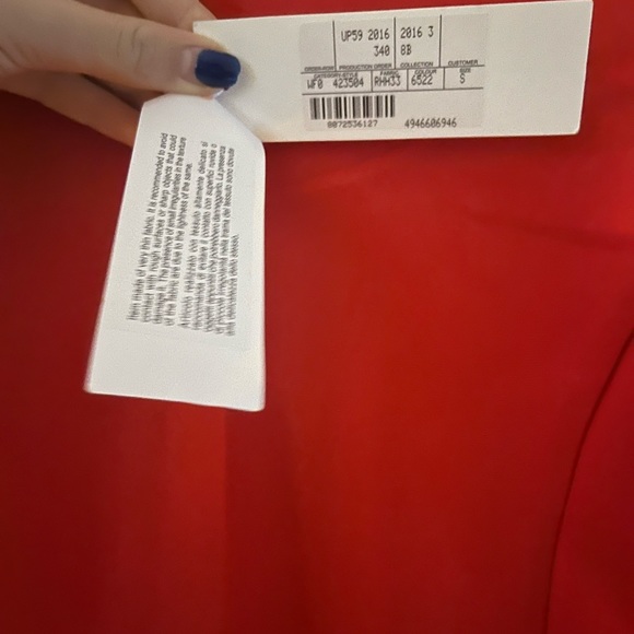 McQ by Alexander McQueen Red Mermaid Dress - Picture 3 of 6